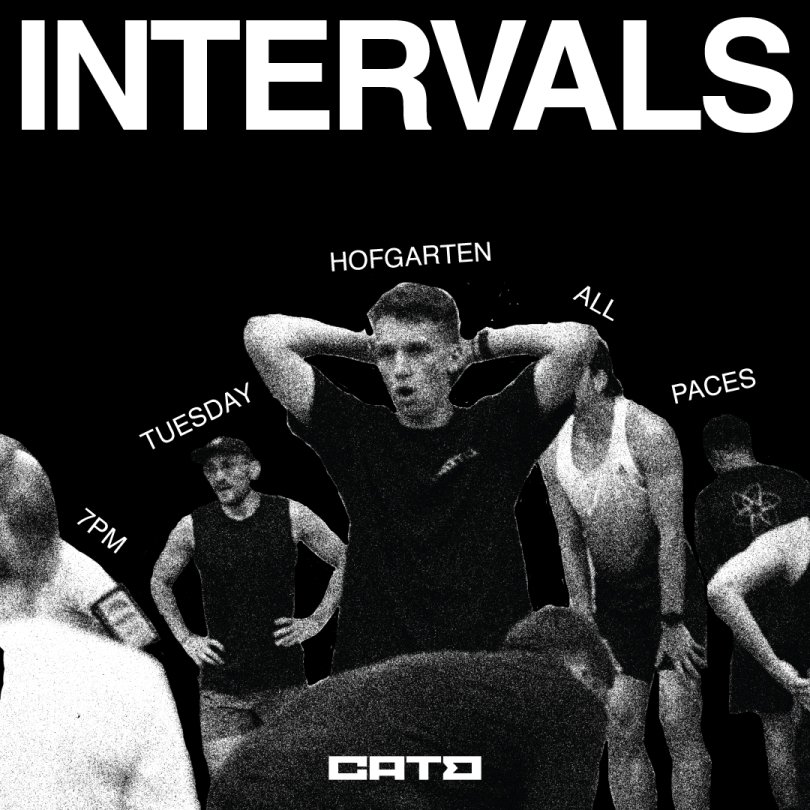 running interval session by cato running club