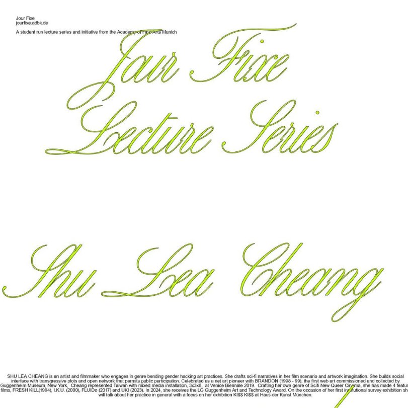 jou fixe lecture with shu lea cheang