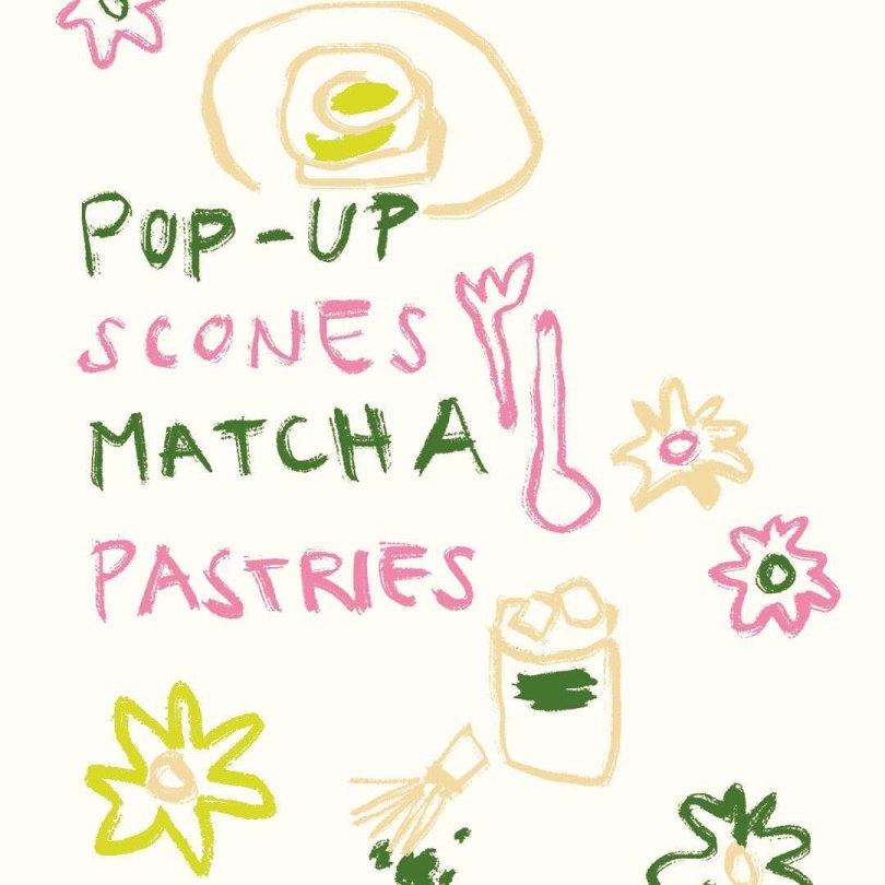 scones, matcha and pastries pop-up food event by near & far event