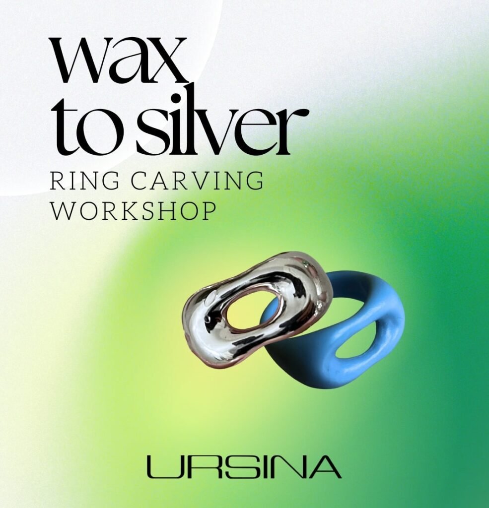 Ursina - wax to silver ring carving workshop